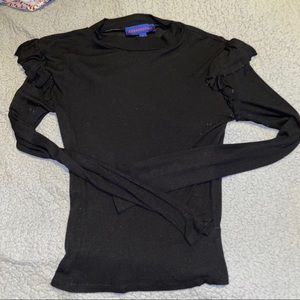 Long sleeve blouse black